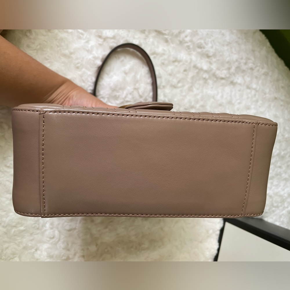 Gucci GG Marmont Dusty Pink Mini Top Handle Bag 🩷 - Picture 3 of 16